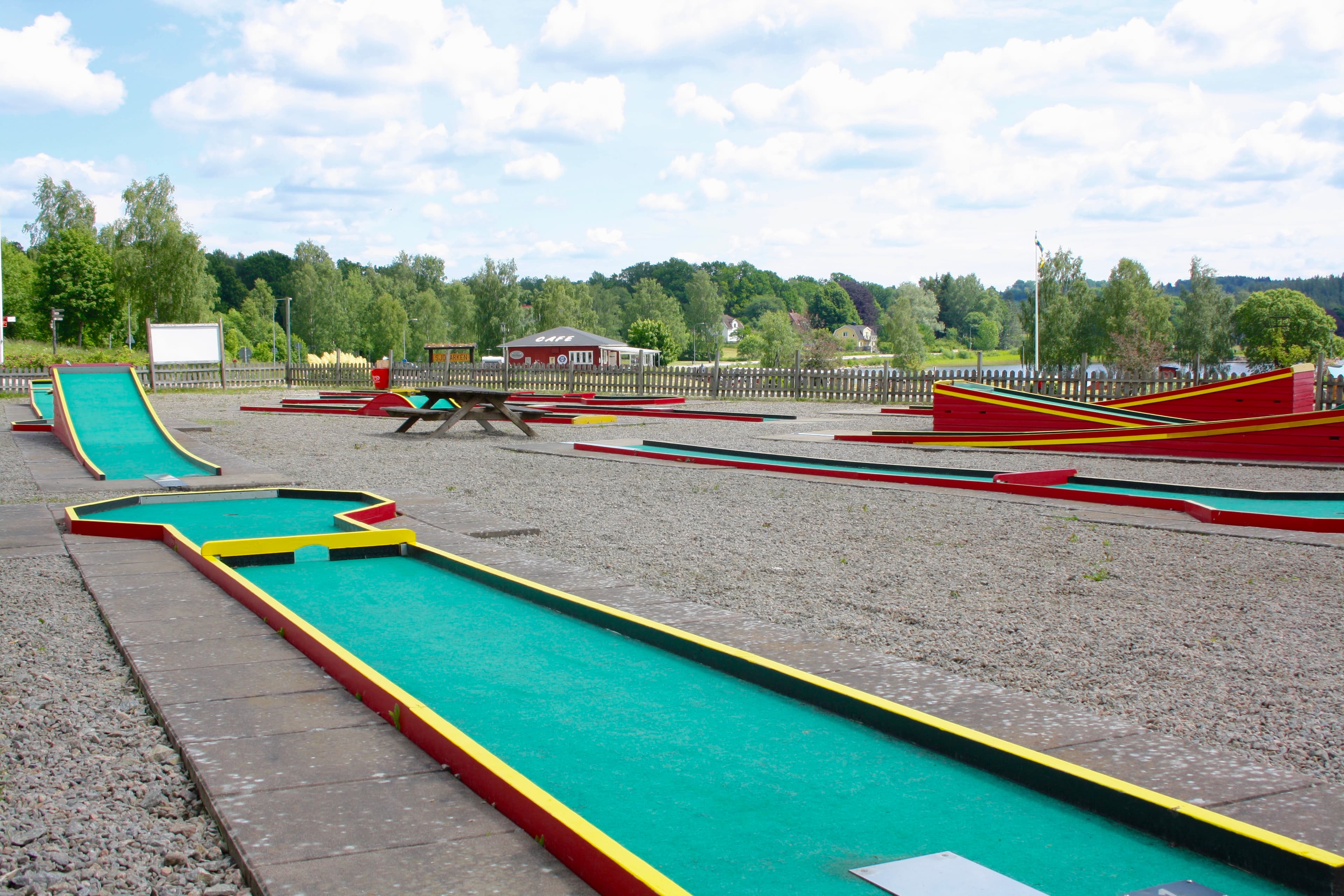 Minigolf på Vegby Camping